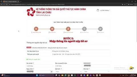 Video Hướng dẫn nộp hồ sơ trực tuyến trên Dịch vụ công quốc gia