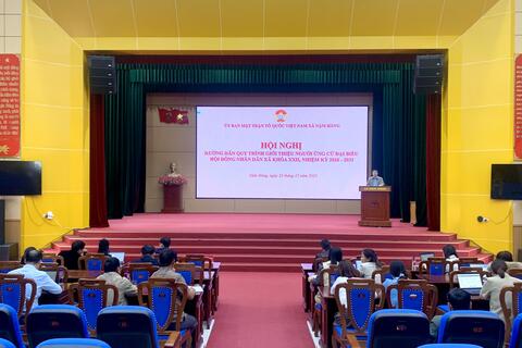 Xã Nậm Hàng tổ chức Hội nghị hướng dẫn nội dung, trình tự, quy trình giới thiệu người ứng cử Đại biểu HĐND xã khoá XXII, nhiệm kỳ 2026 – 2031