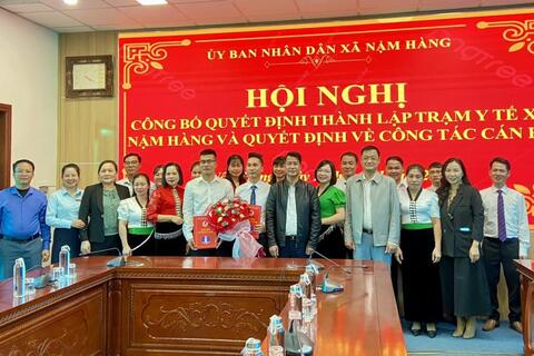 ​ UBND xã Nậm Hàng tổ chức hội nghị công bố quyết định thành lập Trạm Y tế xã Nậm Hàng và quyết định về công tác cán bộ