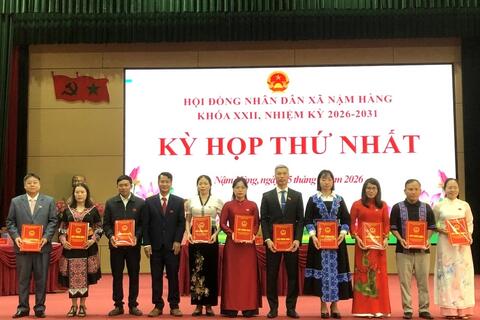 HĐND xã Nậm Hàng tổ chức kỳ họp thứ nhất HĐND xã khóa XXII, nhiệm kỳ 2026 – 2031