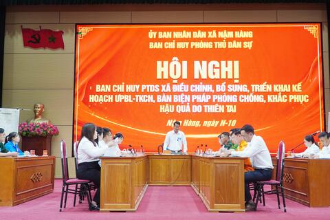 Diễn tập phòng thủ dân sự, phương án ứng phó bão, lụt và tìm kiếm cứu nạn xã Nậm Hàng năm 2026
