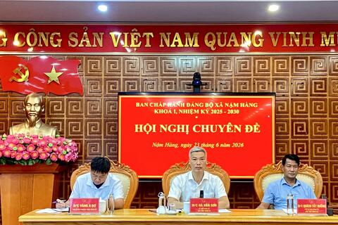 Xã Nậm Hàng tổ chức Hội nghị Ban Chấp hành Đảng bộ xã về sắp xếp bản, tổ dân phố năm 2026