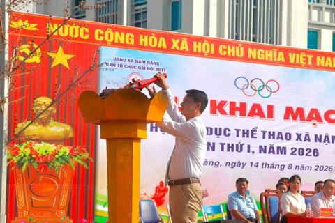Xã Nậm Hàng khai mạc Đại hội Thể dục thể thao xã lần thứ I năm 2026🔴