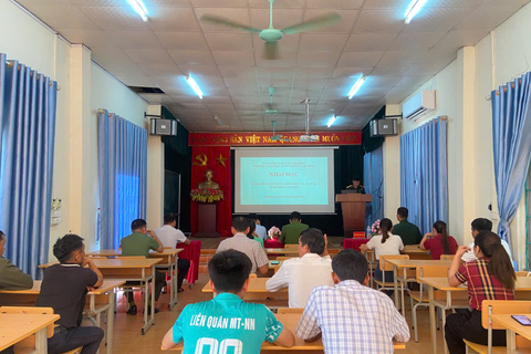XÃ NẬM HÀNG KHAI MẠC LỚP BỒI DƯỠNG KIẾN THỨC QUỐC PHÒNG VÀ AN NINH ĐỐI TƯỢNG 4 NĂM 2026.
