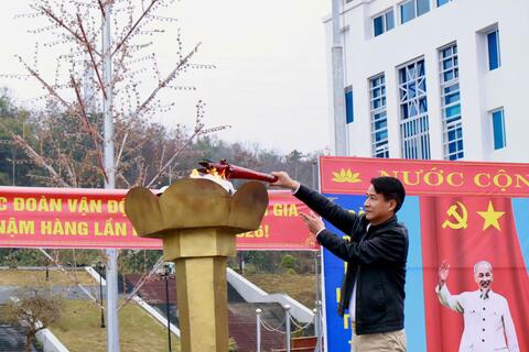 Xã Nậm Hàng tổ chức lễ khai mạc hội khỏe phù đổng  xã lần thứ nhấn năm 2026