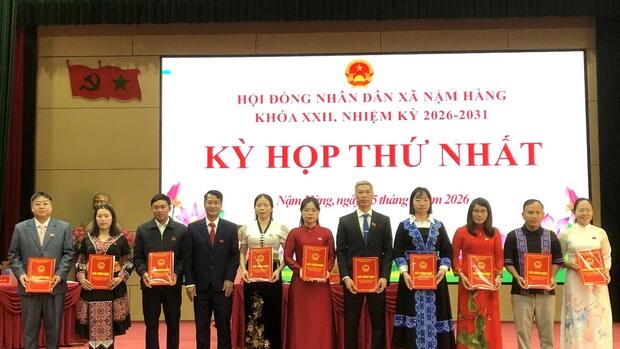HĐND xã Nậm Hàng tổ chức kỳ họp thứ nhất HĐND xã khóa XXII, nhiệm kỳ 2026 – 2031